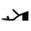 21KLxzgbaUL.jpg Stormi Heeled Sandals Women Dressy Summer Flat Mules- Square Toe Double Band Low Block Heel Sandals - Chunky Sandals for Women -