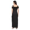21UC28f-Y1L.jpg Women's Long Cold Shoulder Dress, Mother of The Bride, Formal Events, (Petite and Regular Sizes)