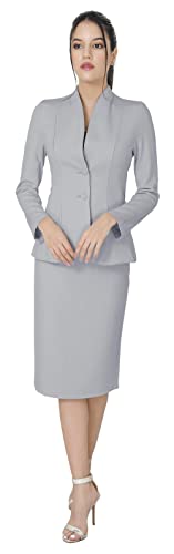 Women's Formal Office Business Work Jacket Skirt Suit Set