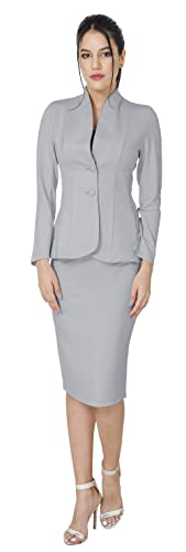 Women's Formal Office Business Work Jacket Skirt Suit Set