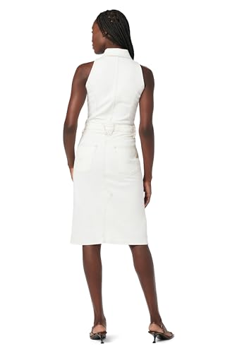 312AbdPrbKL.jpg Women's Sleeveless Collared Halter Utility Dress with Pockets