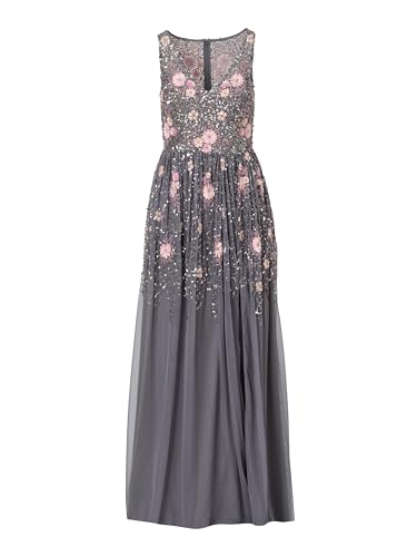 Women's Beaded Mesh Long Dress