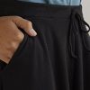 Women's 100% Organic Pima Cotton Midi Skirt with Pockets