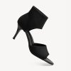 31GiluAStRL.jpg Mousse Fit Women Retro Peep Toe Elegant Stiletto Low Heeled Sandals Breathable Mesh Knit Elastic Design Upper Comfortable Shoes