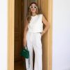 Womens Cropped Cap Sleeve Vest Tank Tops Summer Work Casual Crew Neck Button Down Waistcoats