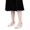 31J3FrRqKL.jpg Women's Kitten Low Strappy Heels Ankle Strap Heeled Sandals