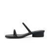Square Open Toe Heeled Sandals Women Two Strap Chunky Heel Sandals for Women Low Block Heel Sandal Dressy