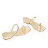 Square Open Toe Heeled Sandals Women Two Strap Chunky Heel Sandals for Women Low Block Heel Sandal Dressy