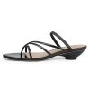 Flip Flops Thong Heels Women Heeled Sandals Low Chunky Heels Slip on Slide Sandals Kitten Heels for Women Party Dress Shoes