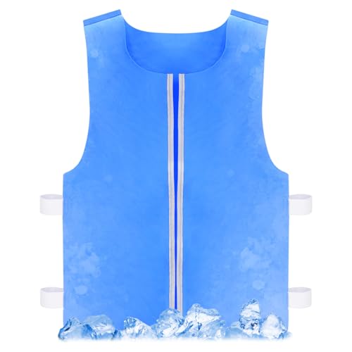 Cooling Vest for Men & Women Ice Reflective Vest Cool Jacket for Hot Weather with Pockets Ideal for Motorcycle Outdoor Stay Cool