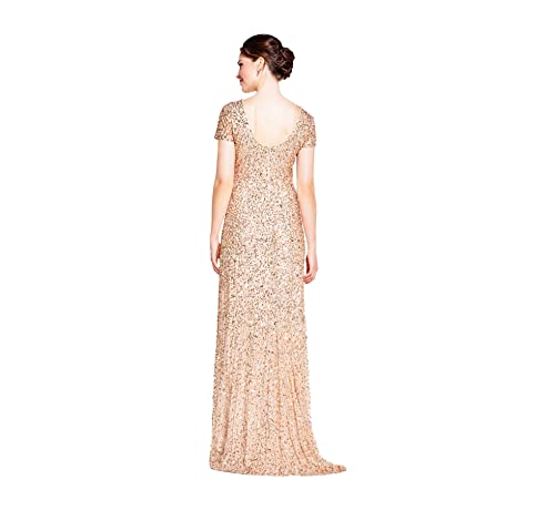 31RhTx-EXoL.jpg Women's Short-Sleeve All Over Sequin Gown