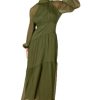 Women's Julip Sheer Long Sleeve Maxi Dress