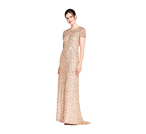 31ZtwtFu1UL.jpg Women's Short-Sleeve All Over Sequin Gown