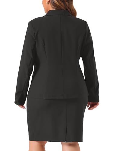 31dQJrXxhL.jpg Plus Size Blazer and Skirt Suit Sets for Women 2 Piece Outfits Business Casual Suit Sets