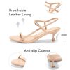 31djLUjgdiL.jpg Womens Strappy Heeled Sandals Kitten Low Heel Open Toe Ankle Strap Party Wedding Dress Shoes