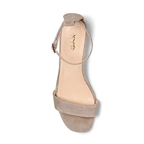 Women Open Toe Low Heel Chunky Block Sandals Buckled Ankle Strap Pumps Shoes for Wedding Dress Evening