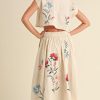 31j-pZPY3OL.jpg Women Floral Embroidery Dress Sleeveless 2 Piece Tank Top and Skirt Loose Fit Boho Dress