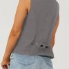 Womens Vest Dressy Casual V-Neck Button-Down Lined Suit Jacket Waistcoat Versatile Vests