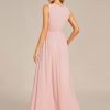 Women's Crew Neck Sleeveless A Line Hollow Out Sequin Maxi Fromal Dress 01955