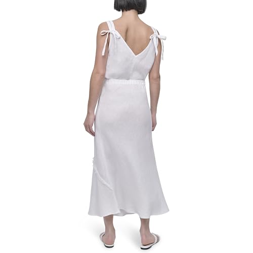 Women's Lightweight Linen Midi Skirt