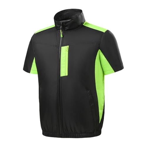 Cooling Vest with Fans Men Women Breathable Short Sleeve Air Conditioned Jacket Stay Cool in Hot Weather