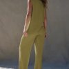 31syiudCcbL.jpg Women's 2025 Sweater Set Sleeveless Button Down Vest Wide Leg Pants 2 Piece Outfits Summer Casual Matching Loungewear