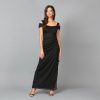 31vHpuGCyGL.jpg Women's Long Cold Shoulder Dress, Mother of The Bride, Formal Events, (Petite and Regular Sizes)