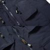 41-tXl5gQXL.jpg Men’s Fishing Vest Outdoor Work Quick-Dry Hunting Zip Reversible Travel Vest Jacket with Multi Pockets