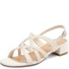410XzzJEOML.jpg Women's Strappy Sandals Square Open Toe Low Block Heels Ankle Strap Heel for Women Dress Shoes