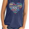 Womens Graphic Tank Tops Summer T Shirts Sleeveless Casual Loose Tunic Blouses