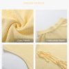 Women's 2 Piece Lounge Set Bow Sweater Vest Wide Leg Pants Summer Matching Sets Travel Outfits Knit Tracksuit Sweatsuit