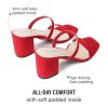 Silver Dressy Women's Heeled Sandals - Size 0, Medium Width, 3 Inch Block Heel, Double Strap, Faux Leather, Open Toe, Slingback