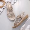 415ebYn9yL.jpg Rhinestone Sandals for Women Flat - Trendy Sparkling Boho Ladies' Flat Sandals,Beautiful Sparkling Boho Ladies' Flat Sandals for