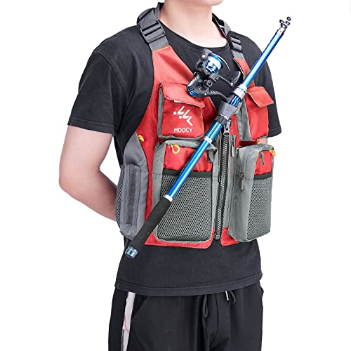 Fly Fishing Vest, Multi Pockets Jacket Fishing Vest for Men, Women