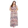 Women's Metallic Floral Formal Dress