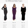 419qSiPhc7L.jpg Long Sleeve Maxi Dress Bodycon Cocktail Dress Shapewear Tummy Control Fall Formal Dresses Built-in Bra