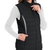 Women's Puffer Vest Lightweight Stand Collar Zip 4 Pockets Puffy Vests Sleeveless Quilted Padded Outerwear
