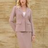 41BU2eXPplL.jpg Women's 2 Piece Skirt Suit Set 2025 Business Work Blazers and Pencil Skirts