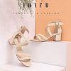 Women's Block Low Chunky Heel Strappy Sandals Open Toe Ankle Strap Dress Wedding Evening Shoe for Women Bridal