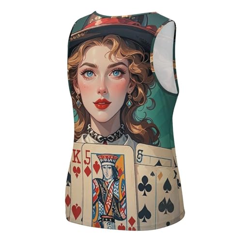 41EjGCRKvNL.jpg Ladies' Poker Cards Mens Tank Tops Summer Beach Tanktop, Sleeveless Gym Workout T-Shirt Breathable Fit Vests