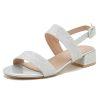 41Gn2VlfOeL.jpg Women's Open Toe Ankle Strap Low Block Chunky Heels Sandals Holiday Party Wedding Dress Pumps Shoes