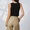 Women Knit Vest Top Y2k V Neck Sleeveless Button Up Crochet Going Out Tops Fashion Streetwear