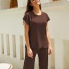 41NG9t-CYlL.jpg 2 Piece Outfits for Women Sweater Sets Knit Vest Tops Elastic Waisted Pants