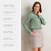 Women's Ecofabric Ponte Stretch A-Line Skirt with Side Pockets