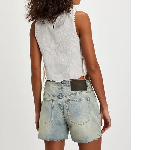 Embroidery Flower Tank Tops for Women Y2K Sleeveless Square Neck Tie Up Cropped Vest Summer Chic Going Out Blouse