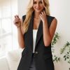 41X1iDdIm9L.jpg 2025 Women's Summer Sleeveless Vest Tops Lightweight Fully-Lined Fashion Casual Work Office Blazers with Pockets