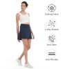 41ZnHN3C05L.jpg 17" Women's Premium Cooling Silky Tech Nylon Athletic Skort with Pockets for Golf Tennis Workout and Casual Wear