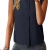 41aG0BBlPsL.jpg Vest for Women 2025 Button Down Sleeveless Blazer Suit Vest Cropped Waistcoat Spring Summer Casual Outfits