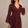 41aJw8YY-KL.jpg Women's A-Line Long Lantern Sleeves Formal Gowns Empire Waist Long Glitter Evening Dress