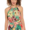 41bFhgG2H5L.jpg Sleeveless Maxi Floral Women-Halter Neck Pleated Summer Long Dress for Special Occasions